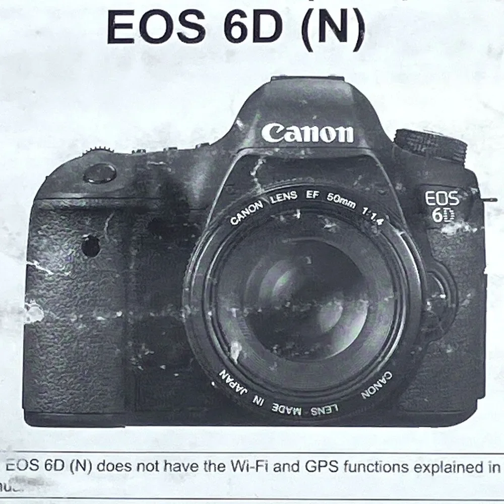 Canon EOS 6D Camera Basic Instruction Manual Booklet Genuine Pocket 6 inch